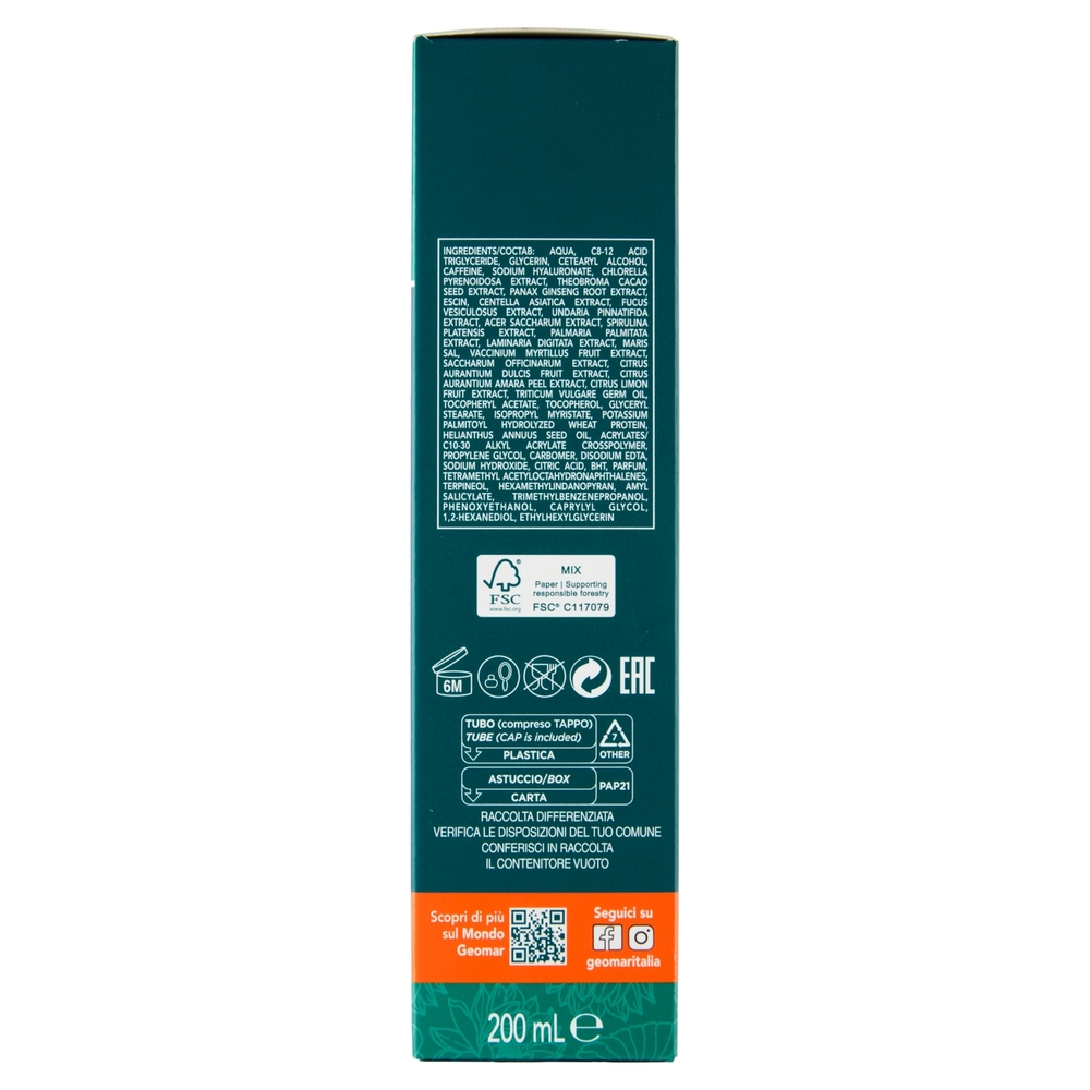 Geomar Crema-Gel Effetto Urto Azione Tonificante 200 mL